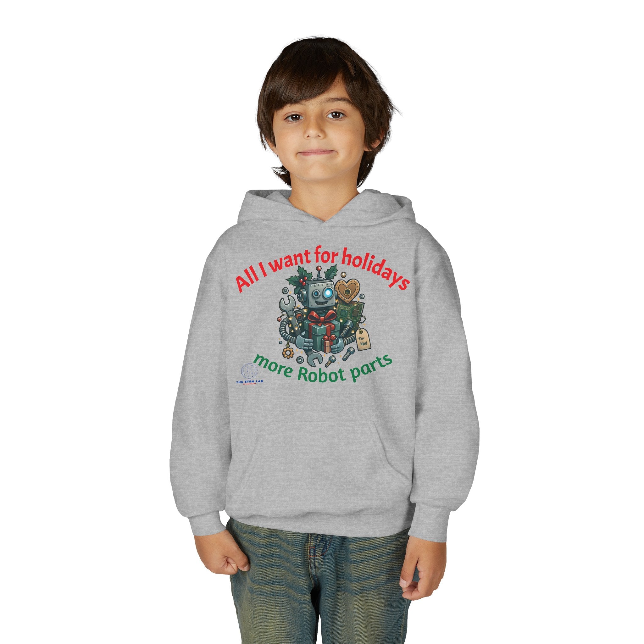 All I Want for Holidays More Robot Parts hoodie | Keep Calm and Build Robots youth sweatshirt
