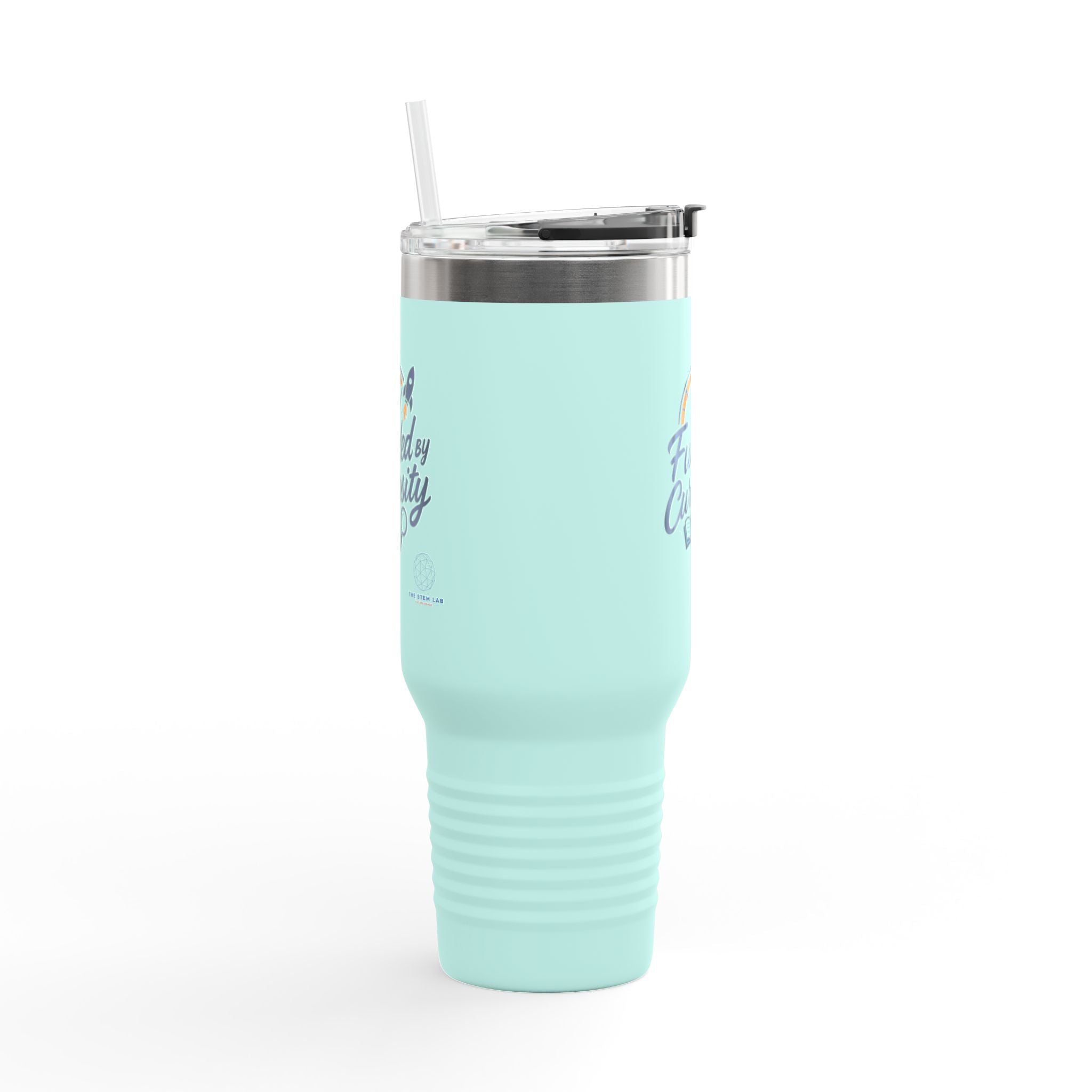 40oz Insulated Travel Mug — "Fueled by Curiosity"