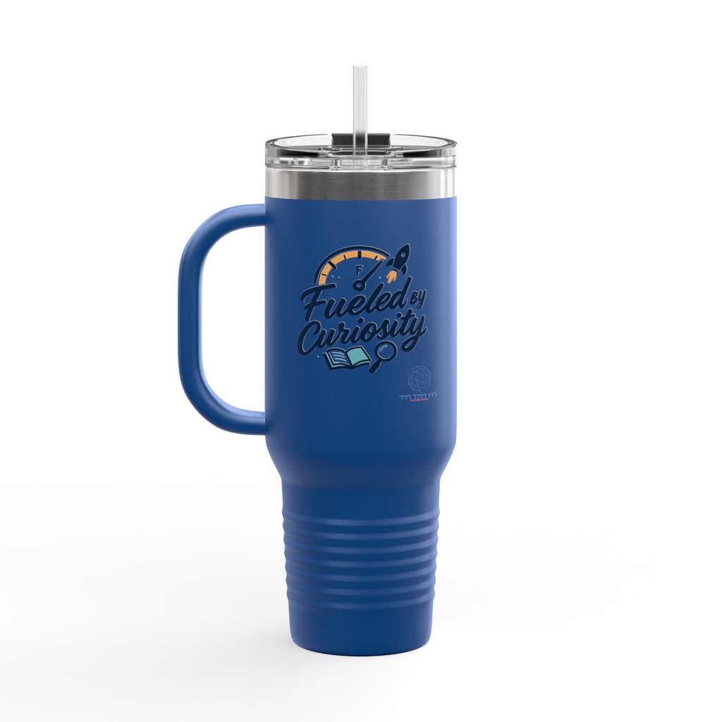 40oz Insulated Travel Mug — "Fueled by Curiosity"