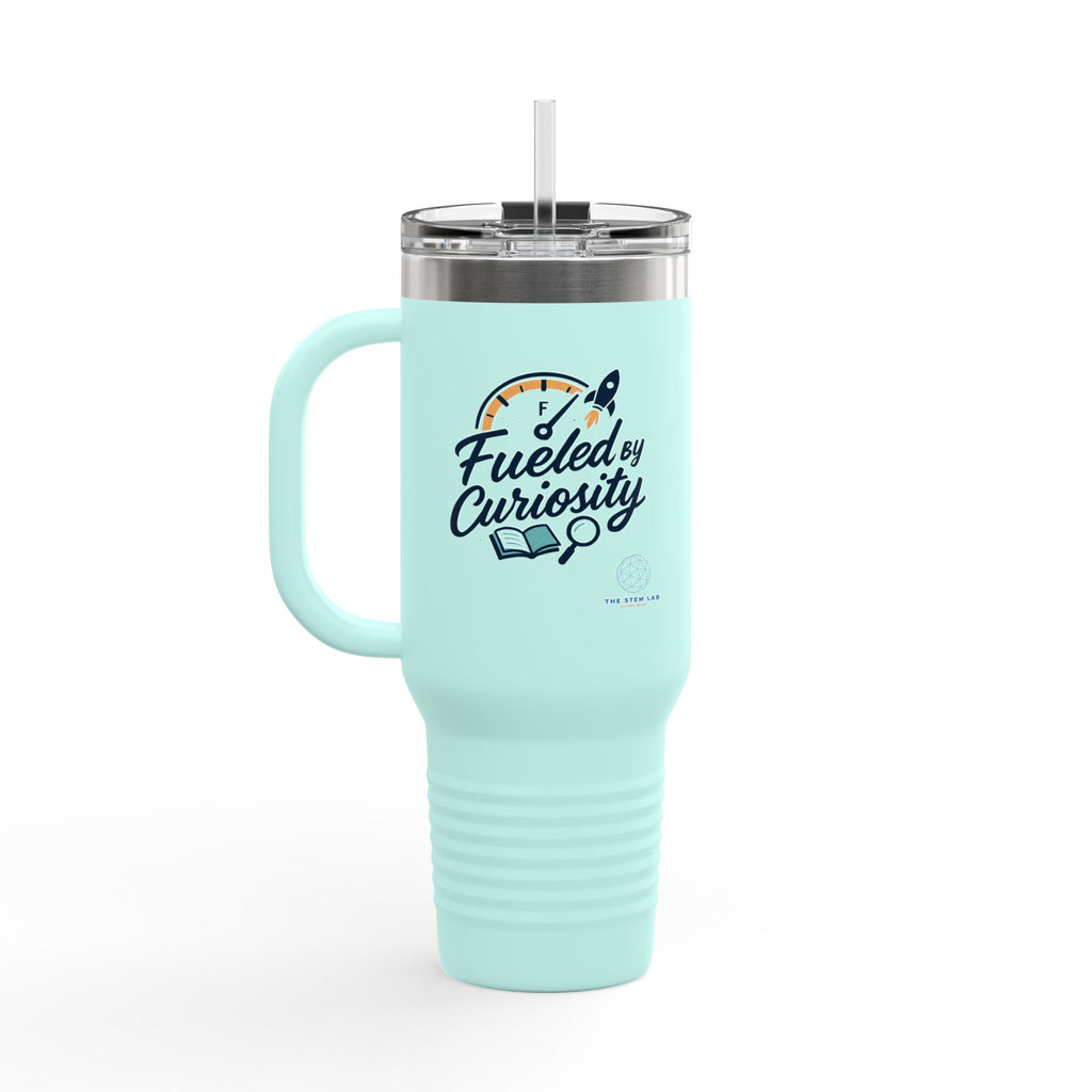 40oz Insulated Travel Mug — "Fueled by Curiosity"