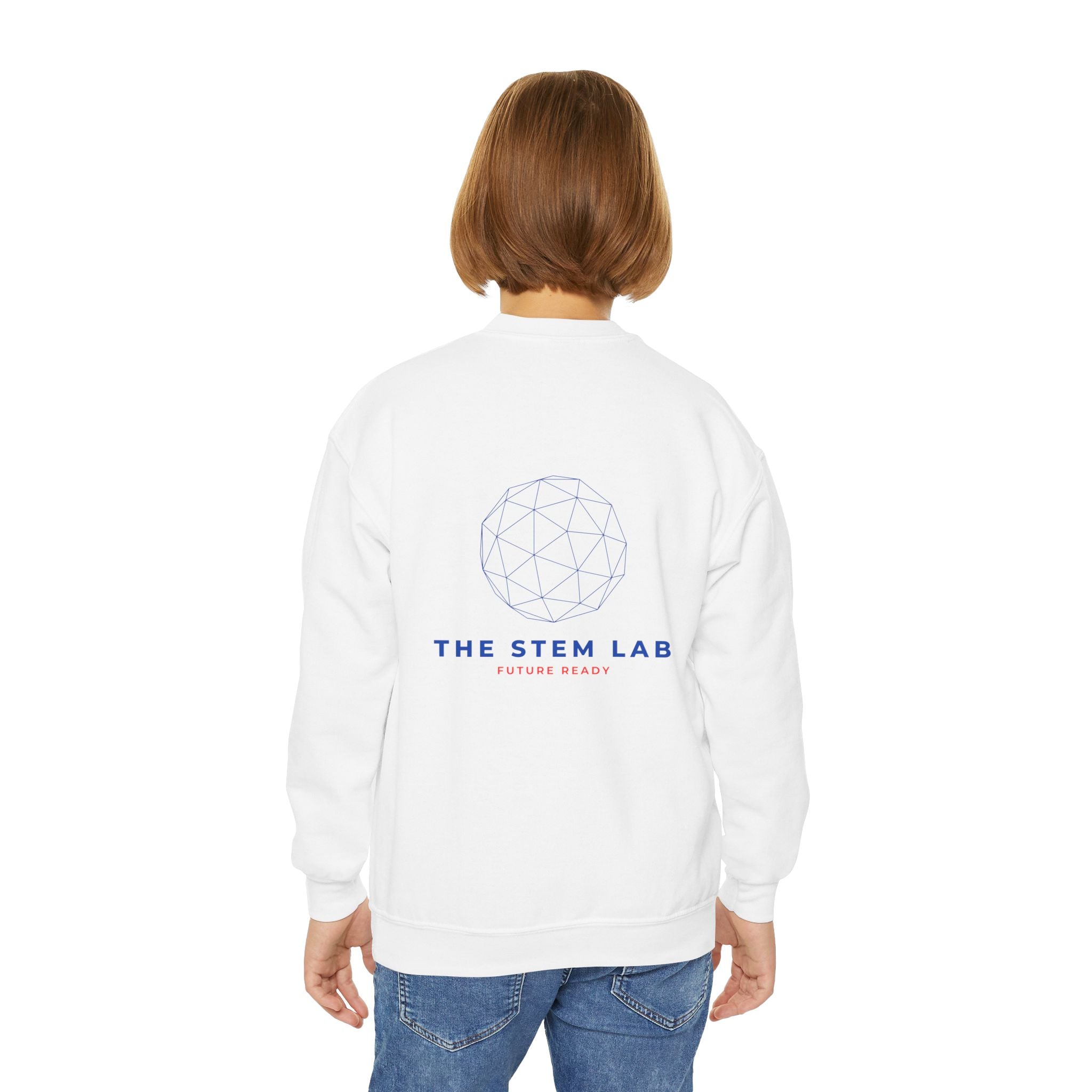 STEM Is My Superpower Youth Crewneck Sweatshirt | Science Engineering Math