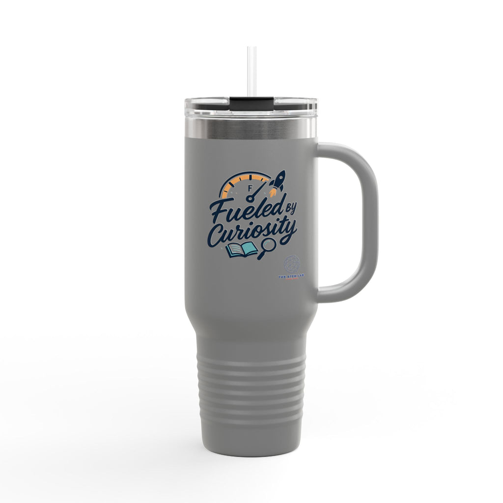 40oz Insulated Travel Mug — "Fueled by Curiosity"