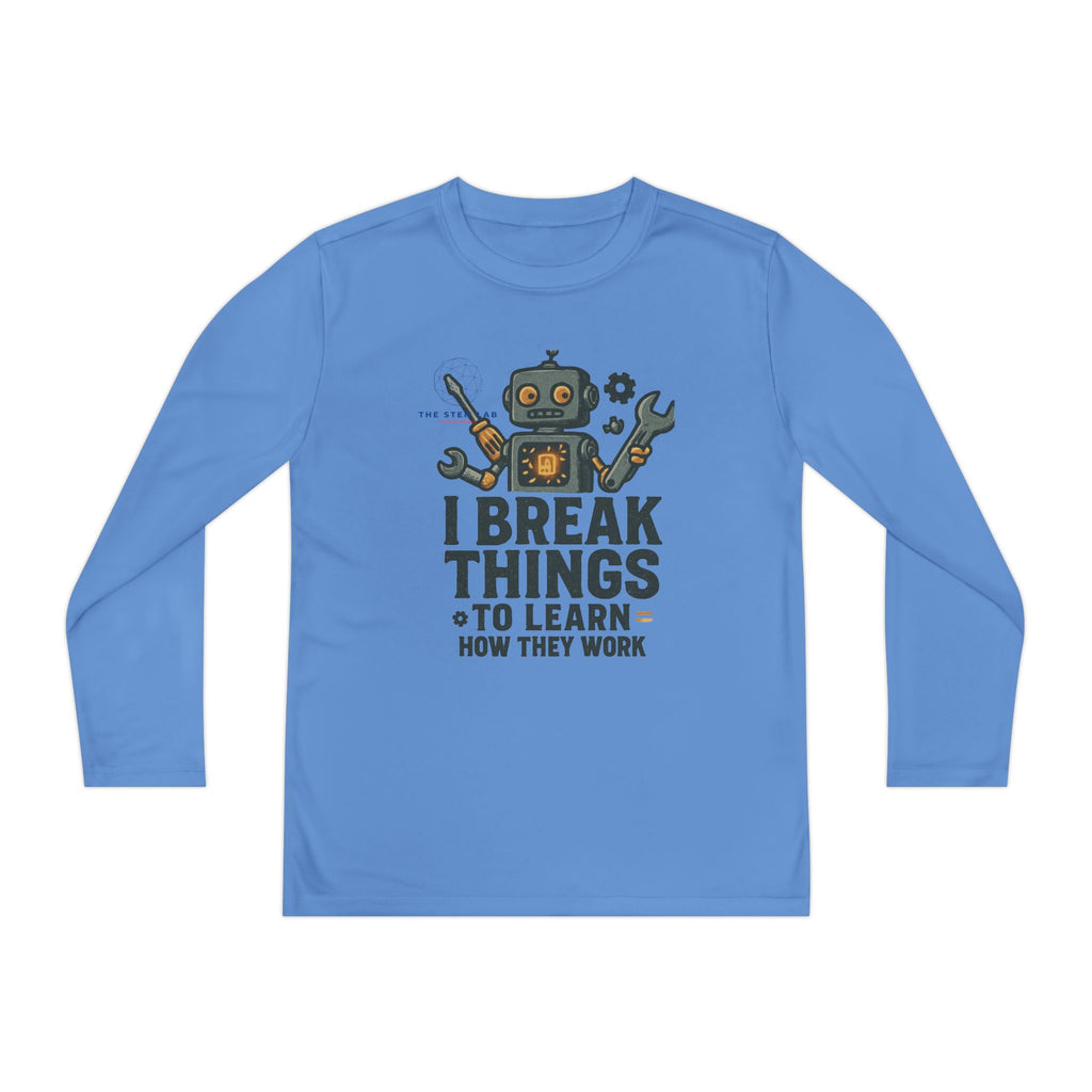 Robot mechanic illustration I Youth Long Sleeve