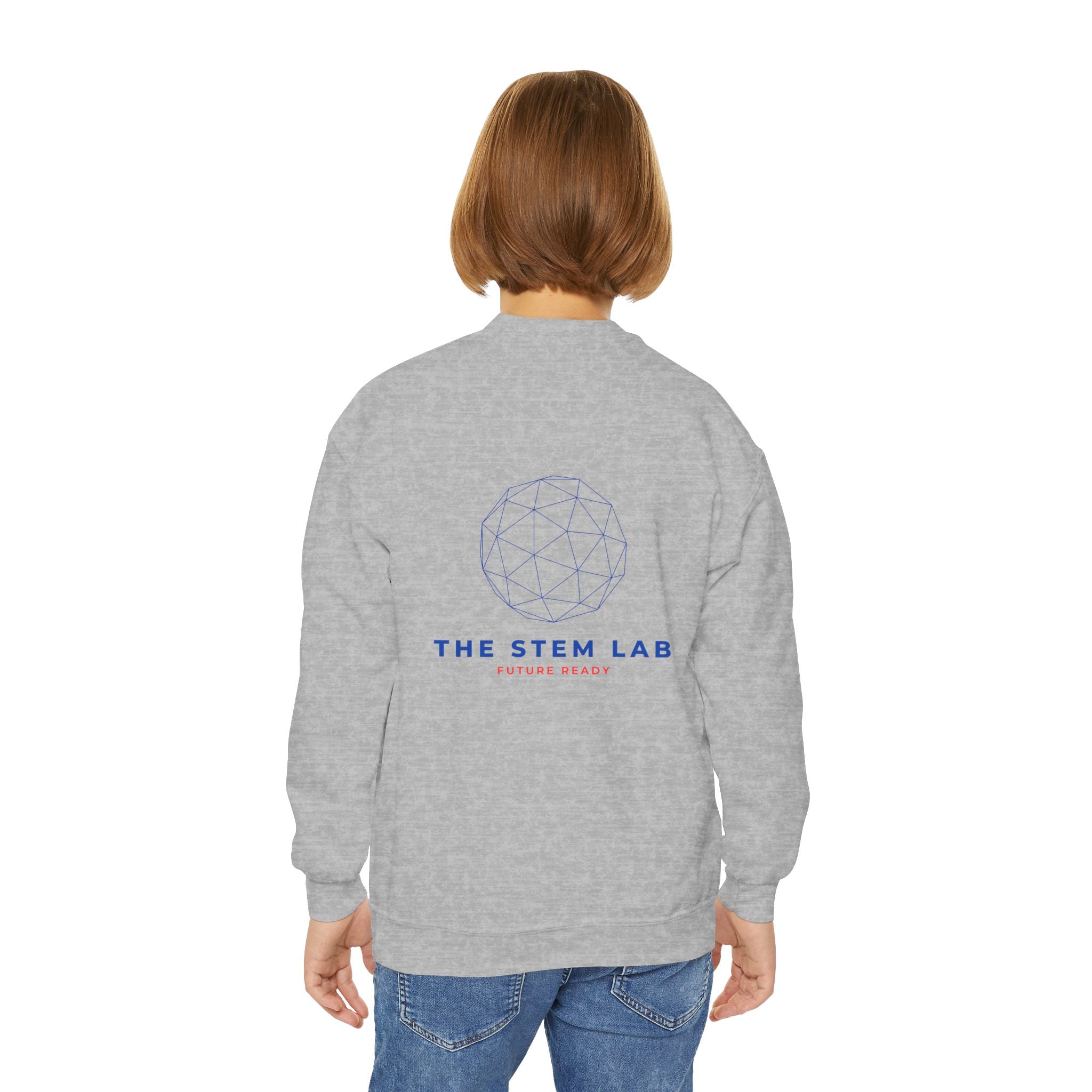 STEM Is My Superpower Youth Crewneck Sweatshirt | Science Engineering Math