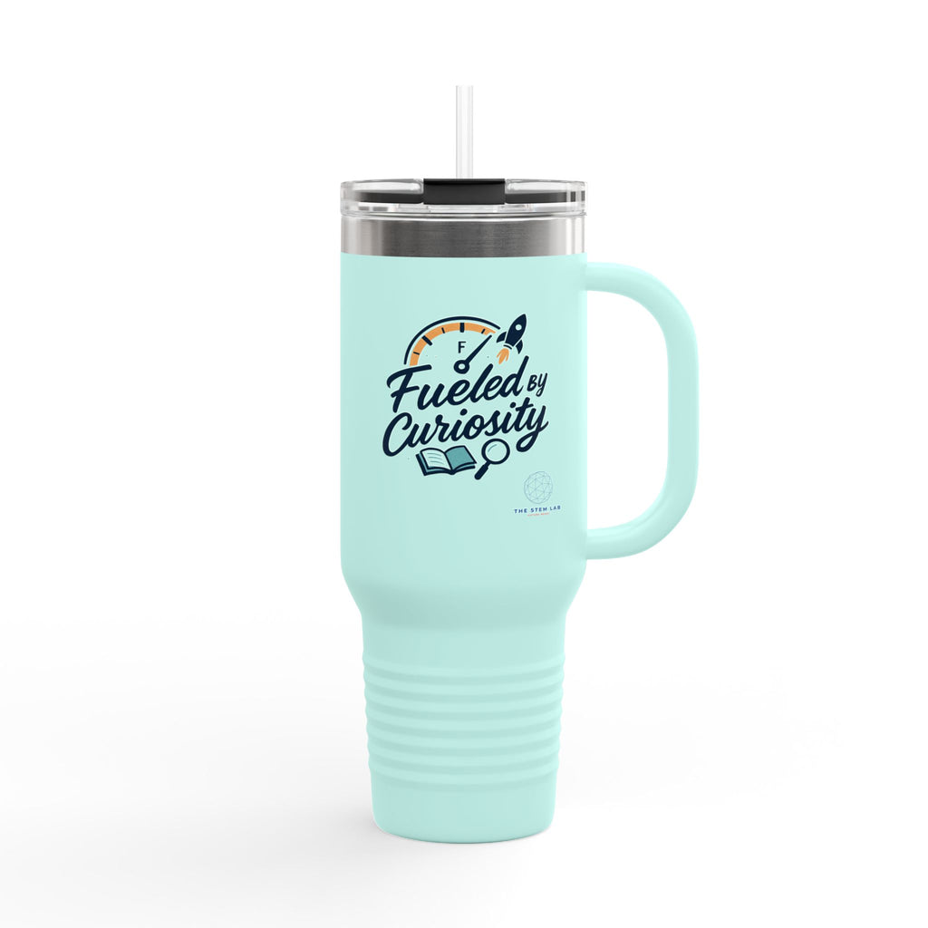 40oz Insulated Travel Mug — "Fueled by Curiosity"