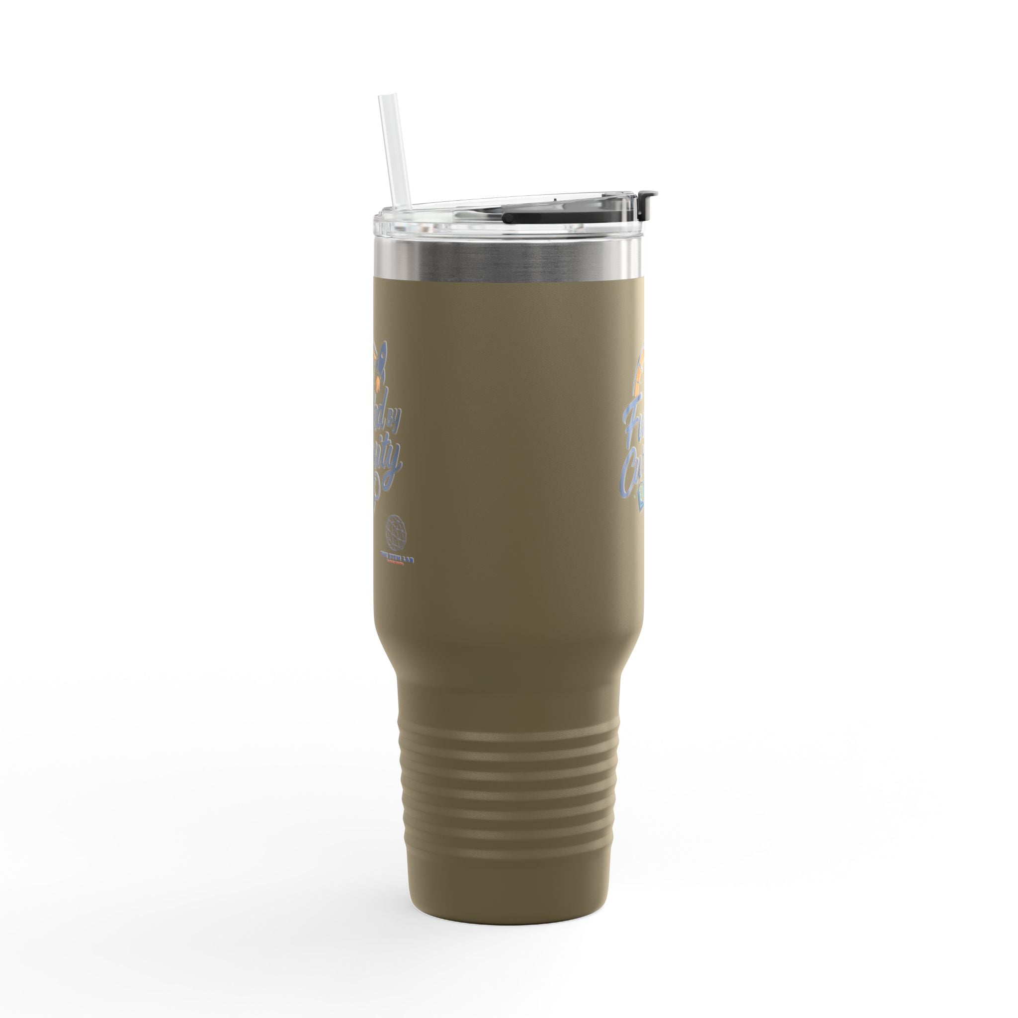 40oz Insulated Travel Mug — "Fueled by Curiosity"